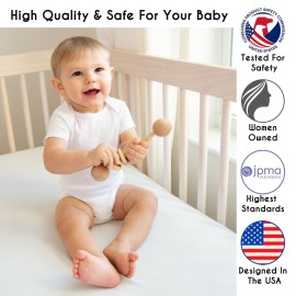 Sweet Jojo Designs 4-Piece Baby Crib Bedding Set (Boho Chic) for Boys or Girls, Infants/Nursery incl. Blanket, Fitted Sheet, Skirt, Diaper Stacker (Linen, Beige, Neutral, Modern Farmhouse, Shabby)