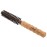 Ibiza Hair Round Boar Bristle Brush (EX1-32mm) | Lightweight with Reinforced Bristles & Cork Handle | Ideal for Pixies, Hairlines & Necklines | Adds Texture for Short to Medium Styles