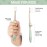 ROARex All-Natural Eco Friendly Kids Toothbrush Made from Plants - Giraffe 4-36m - Baby to Toddler - Rose/Mint - 4pk | 1% for The Planet Product