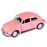 Berry President 1967 Classic Beetle Bug Vintage 1/32 Scale Diecast Metal Pull Back Car Model Toy for Gift Kids (Rose)