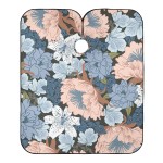 ALAZA Colorful Flowers Barber Cape for Men Women, Waterproof Haircut Apron Beard Shaving Bib Hair Cutting Cloth 55 x 65 Inch