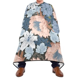 ALAZA Colorful Flowers Barber Cape for Men Women, Waterproof Haircut Apron Beard Shaving Bib Hair Cutting Cloth 55 x 65 Inch ALAZA Colorful Flowers Barber Cape for Men Women, Waterproof Haircut Apron Beard Shaving Bib Hair Cutting Cloth 55 x 65 Inch