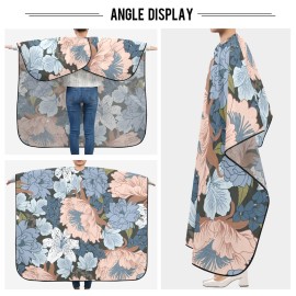 ALAZA Colorful Flowers Barber Cape for Men Women, Waterproof Haircut Apron Beard Shaving Bib Hair Cutting Cloth 55 x 65 Inch ALAZA Colorful Flowers Barber Cape for Men Women, Waterproof Haircut Apron Beard Shaving Bib Hair Cutting Cloth 55 x 65 Inch