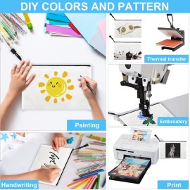 Fassave 12 Pack DIY Craft Cotton Canvas Bag, Multi-Purpose Cosmetic Bag Makeup Pouches with Zipper Travel Toiletry Bag (XS, Black) Fassave 12 Pack DIY Craft Cotton Canvas Bag, Multi-Purpose Cosmetic Bag Makeup Pouches with Zipper Travel Toiletry Bag (XS, Black)