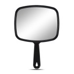 OMIRO Hand Mirror, All Black Handheld Mirror with Handle, 6.6 W x 9.3 L, Pack of 6