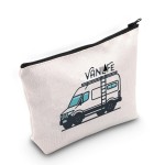 POFULL Camper life Cosmetic Bag Traveller Gift Nature Lover Camper Lovers Gift Van Enthusiast Gift (Van life bag)