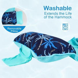 Lake Floats Water Swimming Pool HammockXL Hammock Floaties for Adults,Inflatable PoolLounger, Fabric Mesh Floating Heavy Duty up to 300 LBS, 5-in-1 Multi-Purpose Floating Toys Vacation Fun and Rest