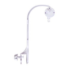 Baby Crib Mobile Arm with Music Box Spin Motor24 inch , AICMEI Nursery Decor Hanger -DIY Toy Decoration Move BracketDouble nut Adjustment and Fixing