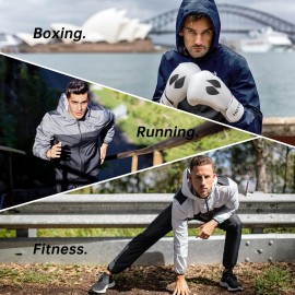 HOTSUIT Sauna Suit for Men Sweat Suits Gym Workout Exercise Sauna Jacket Pant Full Body, Gray, 2XL