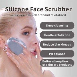 HIEERBUS Silicone Face Scrubber,2 Pack Face Scrubber for Women Men, Manual Face Exfoliator Brushes Scrubber,Facial Cleansing Brush for Exfoliating Blackhead Remover Acne Pore Cleansing Massaging HIEERBUS Silicone Face Scrubber,2 Pack Face Scrubber for Women Men, Manual Face Exfoliator Brushes Scrubber,Facial Cleansing Brush for Exfoliating Blackhead Remover Acne Pore Cleansing Massaging