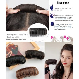 1Pcs Womens Hair Bun Invisible False Hair Clip Bump It Up Volume Hair Base Fluffy Princess Styling Increased Hair Pad Styling Insert Tool Hair Accessories (Light Brown) 1Pcs Womens Hair Bun Invisible False Hair Clip Bump It Up Volume Hair Base Fluffy Princess Styling Increased Hair Pad Styling Insert Tool Hair Accessories (Light Brown)