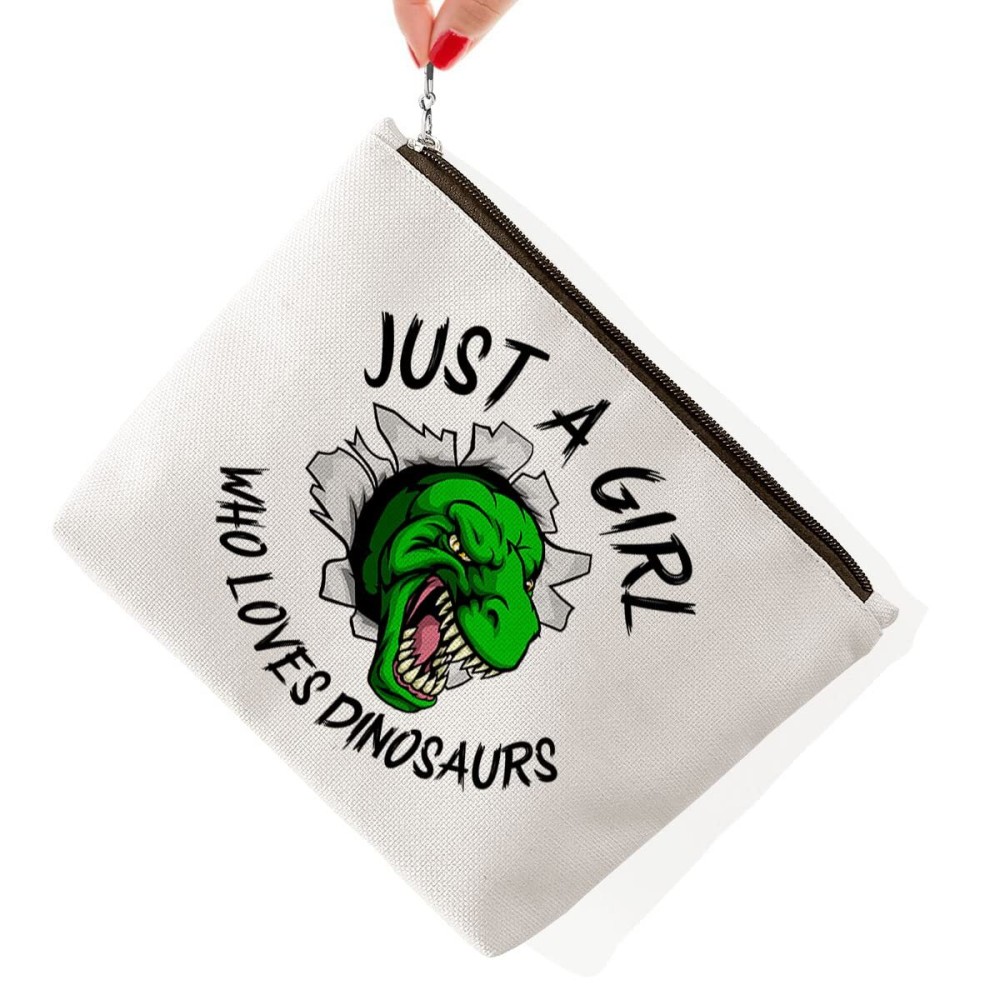 BiuNiuring Dinosaur Gift - Makeup Bag for Women Who Love Dinosaurs