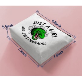 BiuNiuring Dinosaur Gift - Makeup Bag for Women Who Love Dinosaurs