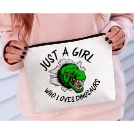 BiuNiuring Dinosaur Gift - Makeup Bag for Women Who Love Dinosaurs