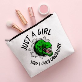 BiuNiuring Dinosaur Gift - Makeup Bag for Women Who Love Dinosaurs