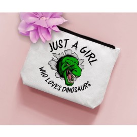 BiuNiuring Dinosaur Gift - Makeup Bag for Women Who Love Dinosaurs