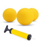 Viminston Spike Replacement Balls 3-Pack with Pump for Roundnet Game Mini Volleyball Pool Game
