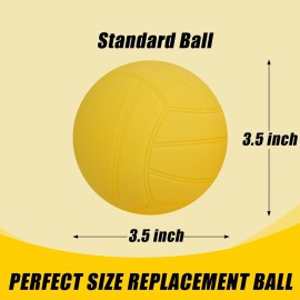 Viminston Spike Replacement Balls 3-Pack with Pump for Roundnet Game Mini Volleyball Pool Game