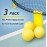 Viminston Spike Replacement Balls 3-Pack with Pump for Roundnet Game Mini Volleyball Pool Game