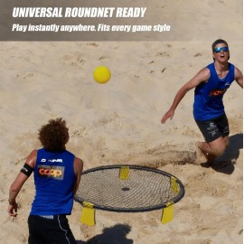 Viminston Spike Replacement Balls 3-Pack with Pump for Roundnet Game Mini Volleyball Pool Game