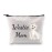 G2TUP Westie Lover Gift Westie Mom Makeup Bag West Highland Terrier Dog Owner Cosmetic Bag Dog Mom Pet Lover Gift Zipper Travel Bag (Westie Mom White Bag)