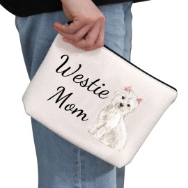 G2TUP Westie Lover Gift Westie Mom Makeup Bag West Highland Terrier Dog Owner Cosmetic Bag Dog Mom Pet Lover Gift Zipper Travel Bag (Westie Mom White Bag) G2TUP Westie Lover Gift Westie Mom Makeup Bag West Highland Terrier Dog Owner Cosmetic Bag Dog Mom Pet Lover Gift Zipper Travel Bag (Westie Mom White Bag)