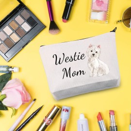 G2TUP Westie Lover Gift Westie Mom Makeup Bag West Highland Terrier Dog Owner Cosmetic Bag Dog Mom Pet Lover Gift Zipper Travel Bag (Westie Mom White Bag) G2TUP Westie Lover Gift Westie Mom Makeup Bag West Highland Terrier Dog Owner Cosmetic Bag Dog Mom Pet Lover Gift Zipper Travel Bag (Westie Mom White Bag)