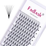 Lash Extension 10D Premade Volume Eyelash Extensions .05 .07 Thickness Premade Lash Fans Pointed Base Middle Stem Eyelash Extension Supplies(10D-0.07-D15mm)