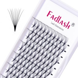 Lash Extension 10D Premade Volume Eyelash Extensions .05 .07 Thickness Premade Lash Fans Pointed Base Middle Stem Eyelash Extension Supplies(10D-0.07-D15mm)