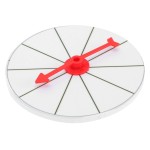 Vaguelly Wall Mount Color Prize Wheel: 10 Slot Activities Spinning Game Spinning Win The Fortune Game