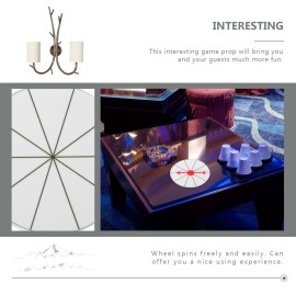 Vaguelly Wall Mount Color Prize Wheel: 10 Slot Activities Spinning Game Spinning Win The Fortune Game