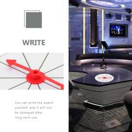 Vaguelly Wall Mount Color Prize Wheel: 10 Slot Activities Spinning Game Spinning Win The Fortune Game