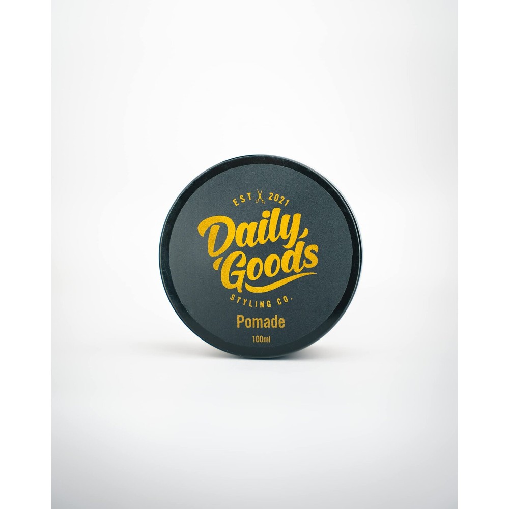 Daily Goods Styling Co. | Pomade | High Shine Pomade | Strong Hold | 3.4 oz 100 mL