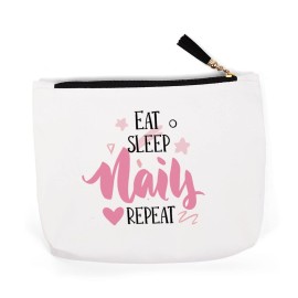Eat Sleep Nails Repeat Makeup Bag - Nail Tech Gifts for Women & Manicurist