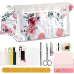 132 Pieces Wedding Survival Kit Bridal Mini Emergency Kit Bridal Party Proposal Gifts for Women with Makeup Bags Floral Wedding Bride Emergency Supplies(Floral Style)