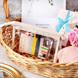 132 Pieces Wedding Survival Kit Bridal Mini Emergency Kit Bridal Party Proposal Gifts for Women with Makeup Bags Floral Wedding Bride Emergency Supplies(Floral Style)