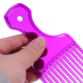 Lurrose Wide Tooth Comb Hair Pick Comb, 3PCS Afro Hair Pick Comb, Plastic Wide Hair Pick Comb, Portable Styling Hair Comb, Hairdressing Styling Tool for Natural Curly Hair, Purple Hair Styling Tools Lurrose Wide Tooth Comb Hair Pick Comb, 3PCS Afro Hair Pick Comb, Plastic Wide Hair Pick Comb, Portable Styling Hair Comb, Hairdressing Styling Tool for Natural Curly Hair, Purple Hair Styling Tools