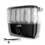 Towel Steamer-Hot Towel Warmer 600 W Tabletop Moist Towel Heater, Holds up to 18 Towels,30 Minute Auto Shut Timer,Professional Salon Equipment Towel Warmer for Facials,Spa,Barbers,Massage (Black)
