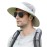 Koreshion Mens Womens Sun Hat Wide Brim Breathable Mesh UPF 50+ Bucket Hat Waterproof Fishing Hat Quick-Drying Safari Hat Foldable Boonie Cap Outdoor Sun Protection Cap Light Gray