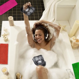 3 Pieces African Net Sponge African Long Loofah Exfoliating Washcloth,Bath Scrubber for Bath and ShowerPorous Wash Back Exfoliating Scrubber Skin Smoother Bath Sponges for Daily UseBlack Orange Pink