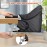 Hook On High Chair, Jozzve Baby High Chair, Portable High Chair for Travel, Foldable Fast Table Chair with Storage Bag, Baby Feeding Seat Clip On High Chair for Home and Travel (Black)