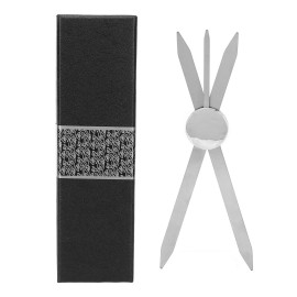 Sonew Adjustable Eyebrow Ruler, Stainless Steel Eyebrow Positioning Makeup Measuring Tool (Silver)