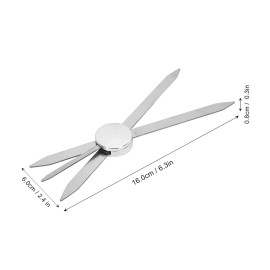 Sonew Adjustable Eyebrow Ruler, Stainless Steel Eyebrow Positioning Makeup Measuring Tool (Silver)