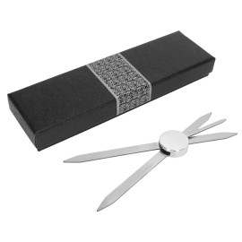 Sonew Adjustable Eyebrow Ruler, Stainless Steel Eyebrow Positioning Makeup Measuring Tool (Silver)