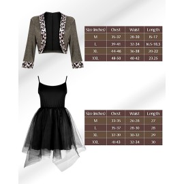 Boyiee Womens 80s Costume Set Dress Jacket Headband Earrings Necklace Lace Legging Gloves Halloween 80s Themed Costumes(L)