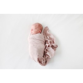 lulujo Baby Swaddle Blankets | Unisex Softest Breathable Cotton Muslin Swaddle Blanket Set | Neutral Receiving Blanket for Girls & Boys | 40in x 40in | Mushroom & Sand | 2-Count