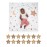 lulujo Babys First Year Milestone Blanket and Card Set | 40in x 40in (Written in The Stars)