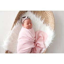 lulujo Baby Swaddle Blankets | Unisex Softest Breathable Cotton Muslin Swaddle Blanket Set | Neutral Receiving Blanket for Girls & Boys | 40in x 40in | Strawberries & Ballet Slipper | 2-Count