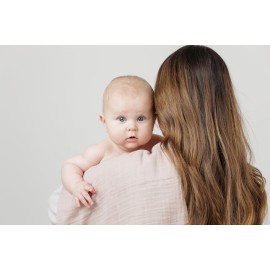 lulujo Baby Receiving Blanket| Unisex Softest 100% Cotton Muslin Blanket| Neutral Receiving Blanket for Girls & Boys | 28in x 28in | Baby Gift| Rainbow