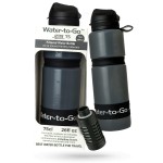 Water-to-Go Water Filter Bottle for Hiking Camping and Survival - 24oz/75cl Water Purifier Bottle for Safe Water Anywhere - Eco-Friendly Bioplastic, New Leak-Proof Lid, Filters Viruses